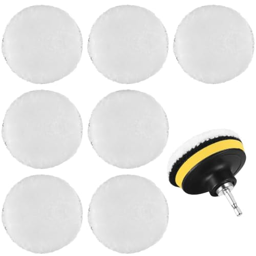 7 Pcs 4 Inch Buffing Pads for Drill,Drill Buffer Polisher Attachment - size: 4 Inch