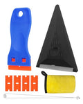 Car Emblem Removal Tool Kit, 8 Pcs Plastic Razor Blade Scraper - color: 8Pcs Car Surface Logo Emblem Remover Kit