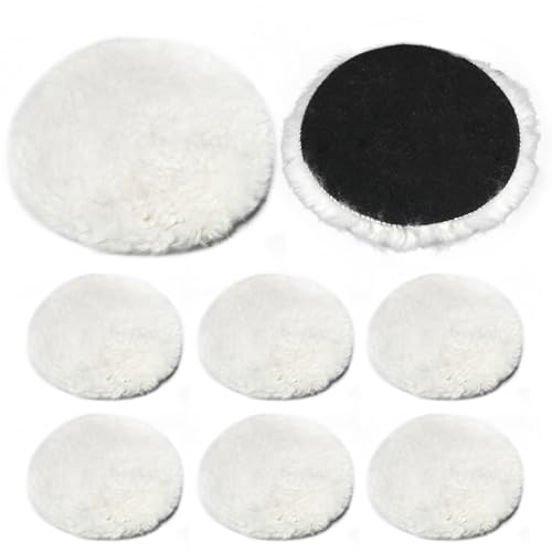 Wool Polishing Pad, 5 Inches, 8 Pcs - size: 5 Inch