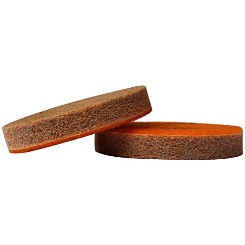 4" Diamond Sponge Fiber Polishing Pad 300 Grit Wet Dry, 2 Pack - size: Grit-300#-2Pcs