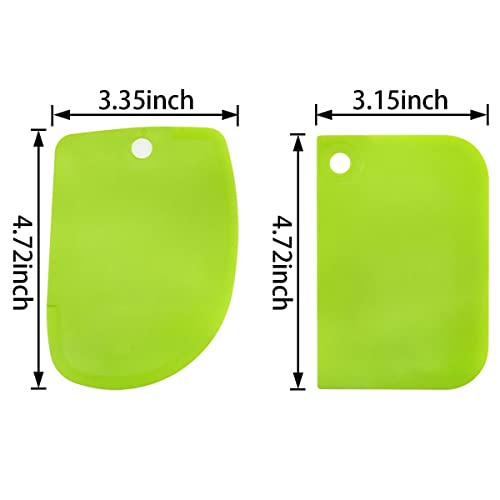 Lovelysp 6 pieces plastic clay scraper set, soft clay carving knife