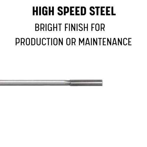 Drill America .0460 High Speed Steel Straight Shank Chucking Reamer, DWR Series - size: 0.0460