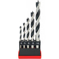5-Piece Metric Brad Point Wood Drill Bit Set, 4mm-10mm - style: 5pc Brad Point