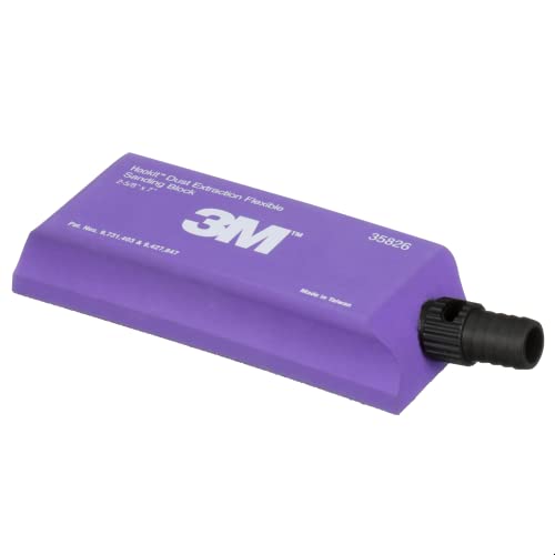 3M Hookit Dust Extraction Flexible Sanding Block 35826, 178 mm x 67 mm - size: 178 mm x 67 mm, style: Flat