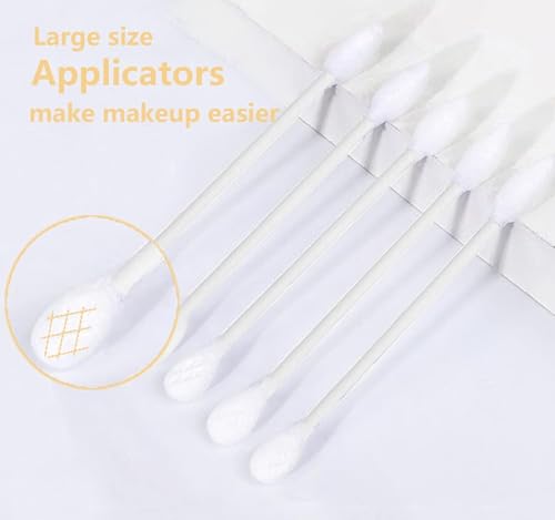 Paper Stick Thick Cotton Swabs with Precision and Flattened Tip 375pcs - size: 375pcs