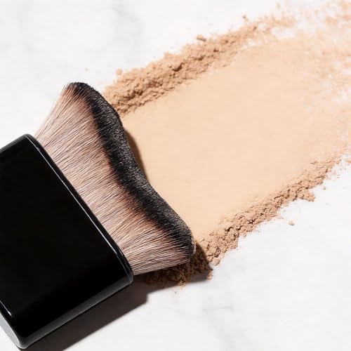 2‑Pack Self‑Tanning Foundation Brush, Soft Bristle Tanning Applicator Brush for Face Body Legs, Blend Self‑Tan Liquid, Bronzer Powder & Foundation, Streak‑Free Bronzed Glow for Hard‑to‑Reach Areas