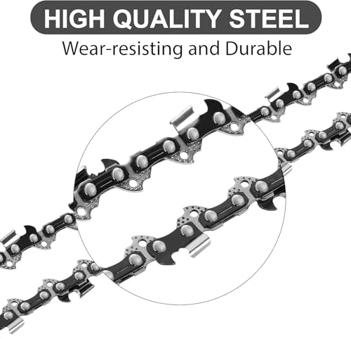 8 Inch Chainsaw Chain Replacement Accessories, 5 Pieces 1/4" LP Pitch, 0.043" Gauge, 47 Drive Links Chains for 8-inch Cordless Electric Portable Mini Chainsaws for Pruning Shears Wood Cutting