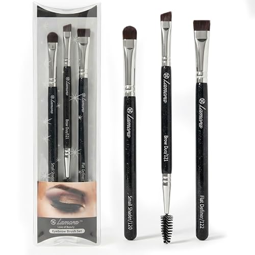 Lamora Eyebrow Brush Set - Precision Brow Eyeshadow Eyeliner Makeup Brushes - color: Brow