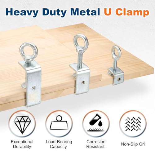 HARFINGTON 2Pcs Carbon Steel C Clamps 45mm Adjustable Mini Tiger Clamp - size: 45mm
