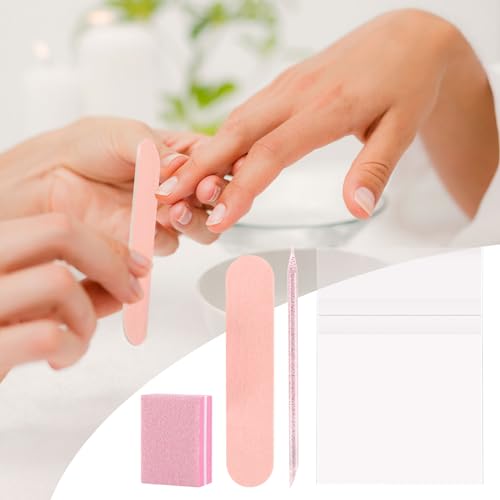 48 Sets Disposable Manicure Kit, Individually Package Nail Kit,Manicure Set with Mini Nail File,Mini Nail Buffer,Nail Stick for Salon Home - size: 48-Sets