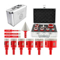 FOCSTOL Diamond Drill Bits Set 10PCS, 1/4"-2" Tile Hole Saw Kit - size: KIT8