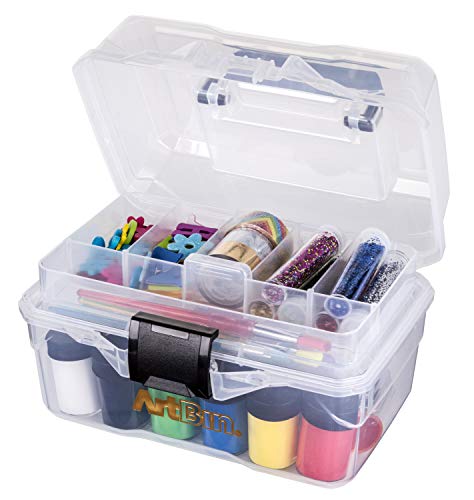 ArtBin Small Project Box with Lift-Out Tray, Clear