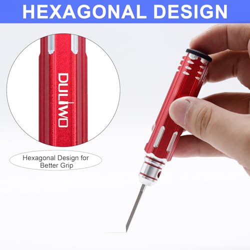 Model Scriber Chisel 7 Blades (0.1/0.2/0.4/0.6/0.8/1.0/2.0mm) - color: Red