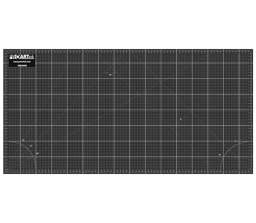 Proartek PK00013 Model GBM4080 Series 40" x 80" Professional Cutting Mat; Double-Sided Green/Black; Self-Healing; For Graphic Arts, Hobbies, Sewing, Scrapbooking, and other Cutting Projects - size: 80"L x 40"W