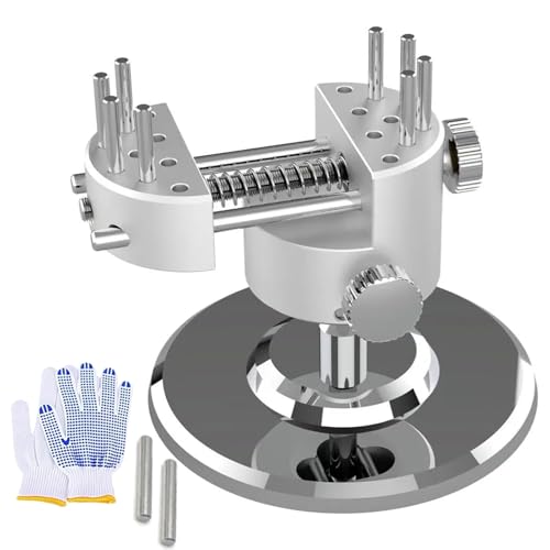 Mini Bench Vise 360° Swivel, CNC Aluminum Alloy Hobby Vise, with 10 Bench Pins,8 Rubber Pads, 2.56” Max Clamping Width for Jewelry Making, Woodworking, Metalworking, DIY & Watch Repair