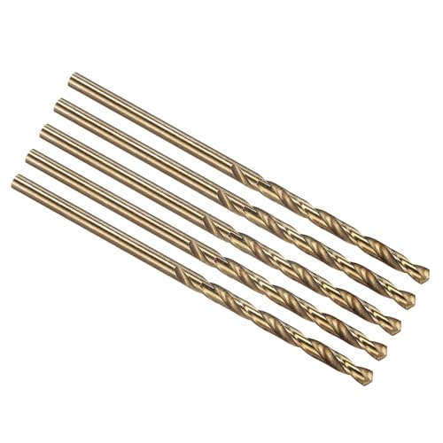 PATIKIL #35 Drill Bit Micro 4341 High-Speed Steel for Thin Metal 5 Pack - size: #35
