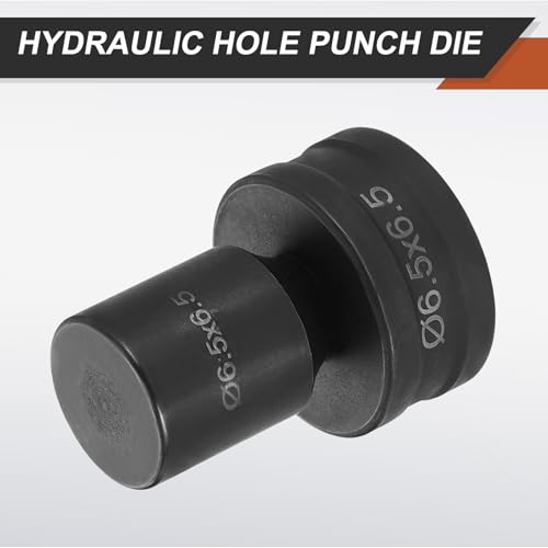 HARFINGTON Hydraulic Hole Punch Die 6.5x6.5mm Square Hole 40Cr Steel Electric Punching Kit for CH70 Electric Punching Machine, Black - size: 6.5x6.5mm