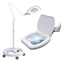 Neatfi LED Magnifying Floor Lamp, 1.75X + 4X, 12W, 6.8-Inch Lens (White) - color: White, size: 6.8 Inches