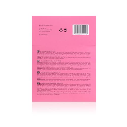 Reusable Silicone Face Mask for Skincare, Sheet Mask Holder for Face, Medical Grade Silicone Mask Locks in Serums & Moisture, Washable, Reusable & Travel Friendly