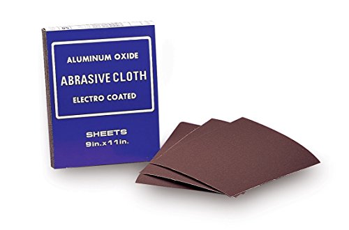Mercer Industries 225100 Mercer 9x11 Aluminum Oxide Cloth Sheets Grit 100X, 50 Pack, - size: Grit 100X, style: Grit 100