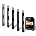 5 Packs Dry Diamond Drill Bits Set 1/4" 6mm Vacuum Brazed Diamond Hole Saws for Granite Tile Ceramic Marble Stone Glass and More Hard Materials (not for Wood), Round Shank with Storage Case. - size: 1/4"X5
