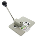 Heavy Duty Table Top Slot Punch for ID Card Badges with Precision Adjustable Top & Side Slide Guides - Badge Hole Puncher for Standard Horizontal & Vertical I'd Cards by Specialist ID