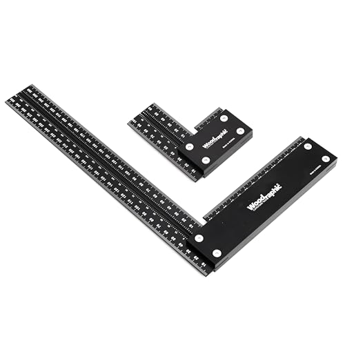 Large Woodworking Square MM Set 100 & 300 - Professional Framing Carpenter Tool | Aluminum Precision Machinist Ruler for Construction Layout Rafter Speed Triangle - size: MM Set 100 & 300
