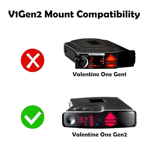 Radar Holder for Valentine One Gen2 Compatible with Tesla Vehicles - Black (V5 Platform)