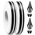 Spurtar Car Pinstripe Tape, 2 Rolls x 32Ft Black Racing Stripes Automotive - color: black