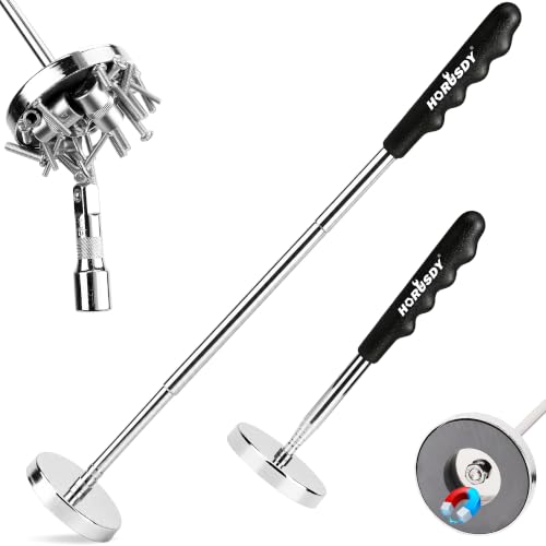 Telescoping Magnetic Pickup Tool, Heavy Duty 55LB, 9"-34"Metal Parts Finder - color: New Version