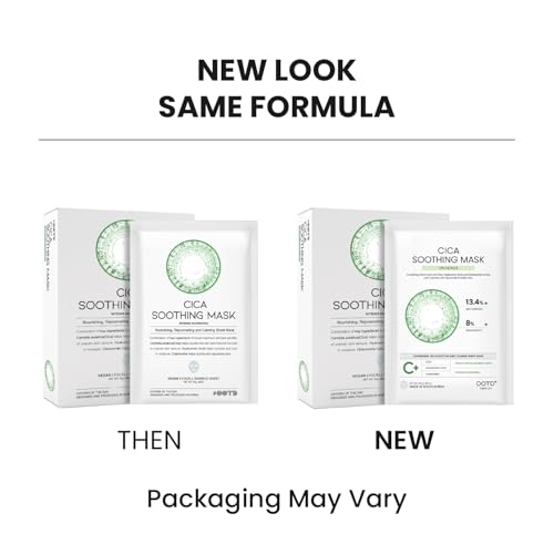 #OOTD Cica Calming Moisturizing Vegan Sheet Mask(10-Pack) | Korean Skincare - color: [10 Count] Cica