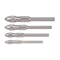 Starrett Pin Vise Set, .010 - .187" Range, 4 Pieces - size: 0-.187"