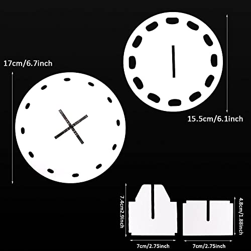 Yoseng 12-Hole Rotating Brush Holder for Ink Blending Brushes, White
