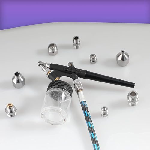HUBEST 11pc Airbrush Adapter Kit, 1/8" 1/4" BSP for Badger Paasche Aztec - size: KIT 2
