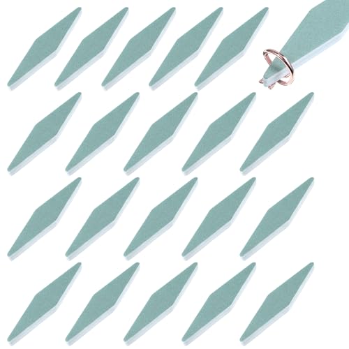 20 Pack Silver Polishing Sticks Scratch Removal Cleaning Buffing Bars Abrasive Cleaning Stick Double Sided Polishing Sticks for Gold, Silver, Copper, Brass, Jewelry, Watches, Cell Phones