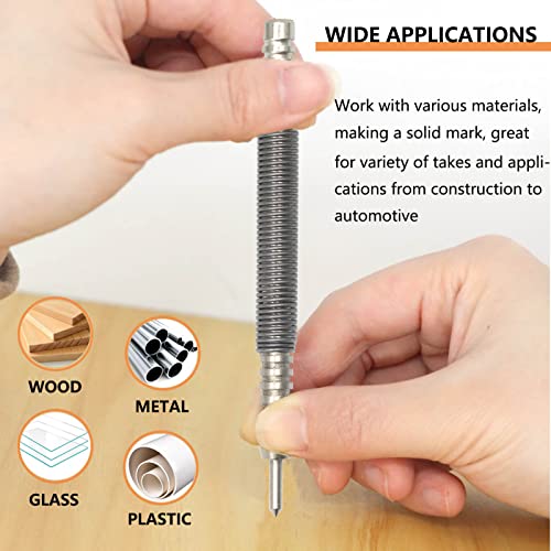 WHLLING 2-Piece Spring Loaded Center Punch Hammerless Centering Punch