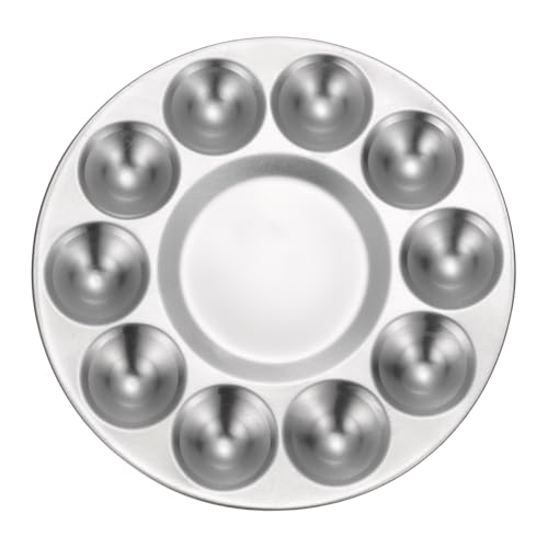 MECCANIXITY Aluminum Paint Tray Palette 10 Well Paint Mixing Pallet