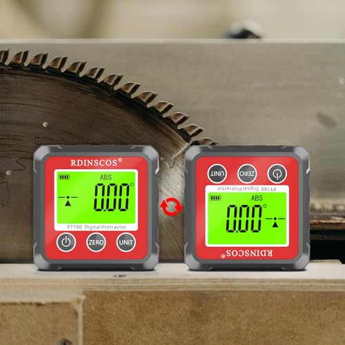 RDINSCOS Digital Angle Gauge with Strong Magnetic Base - color: Black_red