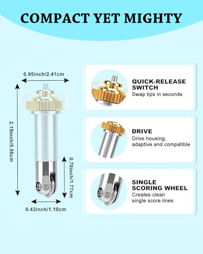 UCEC Single Scoring Wheel Tip Compatible with Cricut Maker 4/Maker 3/Maker - color: Scoring 01