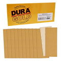 Dura-Gold 1/3 Sheet Gold Sandpaper Sheets, 40 Grit, Box of 12, Hook & Loop - size: 40-Grit