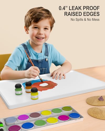 Silicone Art Mat for Crafts, 12" x 19" Waterproof Non-Slip Painting Mat - color: White, size: 12" x 19"