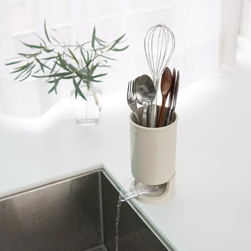 carrotez Self-Draining Utensil Drying Holder - Beige