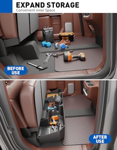 Under Seat Storage Box For 2019-2026 Chevy Silverado 1500 & GMC Sierra 1500 - size: Under Seat Storage Box For 19-26 Silverado &Sierra