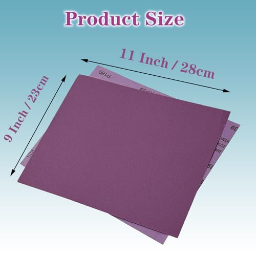 80 120 180 Grit Wet Dry Sandpaper, 15pcs 9 x 11 Inch Sanding Sheets - style: Grit 80 - 800