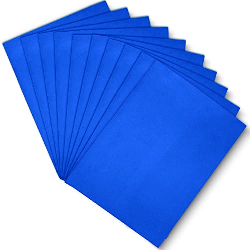 Blue EVA Foam Sheets, 9 x 12 Inch, 2mm Thick Handicraft Foam Paper for Arts and Crafts, by ACTIVITYya - 10 Sheets - color: BLUE