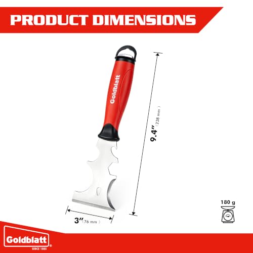 Goldblatt 14-in-1 Paint Scraper Tool, Stainless Steel Putty Knife Scraper - size: 14-in-1