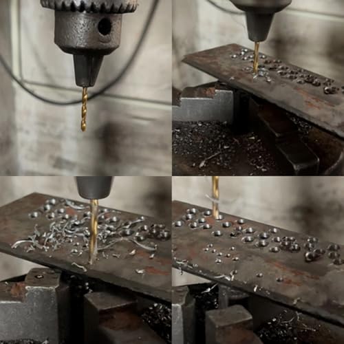 1/16" Mini Titanium Twist Drill Bit Set (20Pcs), HSS43 Fully Ground Micro Drill Bits for Wood, Metal,Plastic, Aluminum Alloy,Steels - style: 1/16"(20pcs)