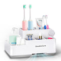Toothbrush Holder with Anti-Slip, Bathroom Organizer Countertop Detachable