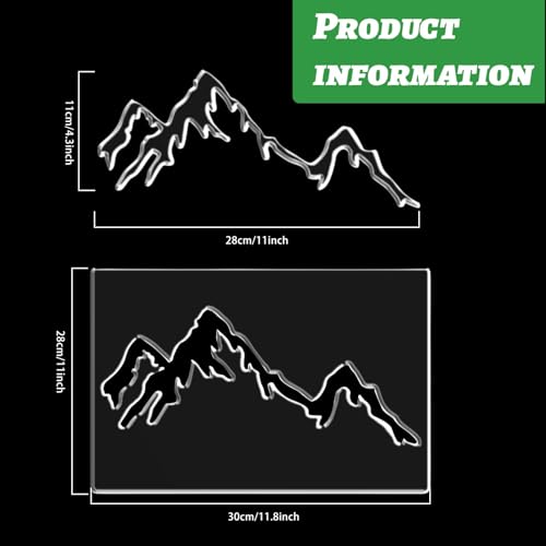 Mountain Router Template Acrylic Router Template for Woodworking Inlay Template Charcuterie Board Decorative Router Templates - style: Mountain