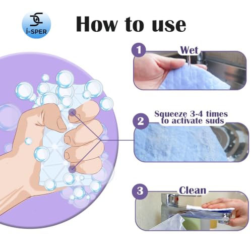 24 Pack Scouring Scrub Pad Singles with Foam | Multi-Surface | Non-Scratch - size: 24 PCS
